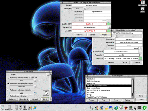 Screenshot CVS GUI